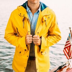 New Kiel James Patrick Men's Old Salt Raincoat size small